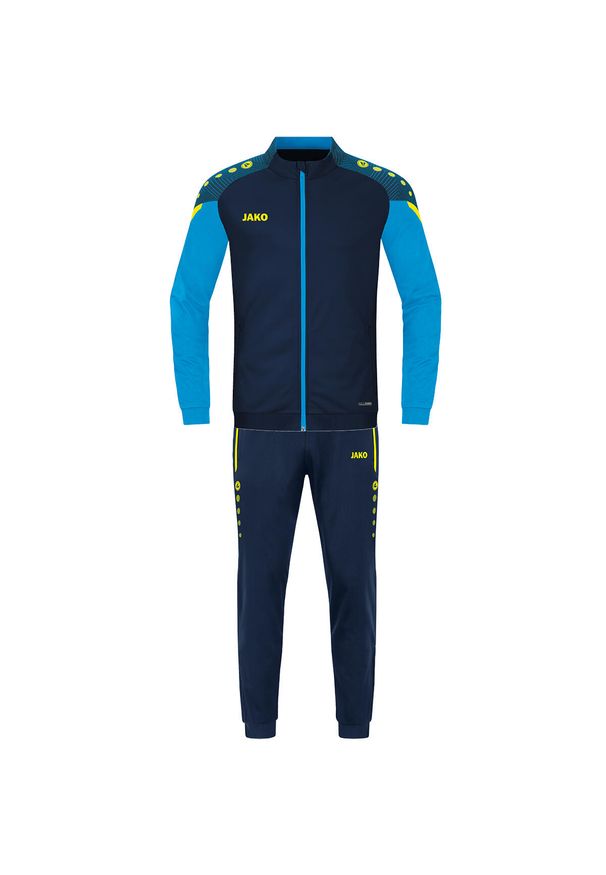 Dres Jako Performance. Kolor: niebieski. Materiał: dresówka. Sport: piłka nożna