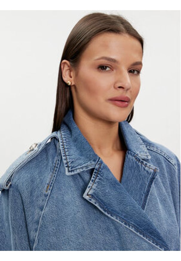 Liu Jo Kurtka jeansowa UA4233 DS059 Niebieski Regular Fit. Kolor: niebieski. Materiał: bawełna