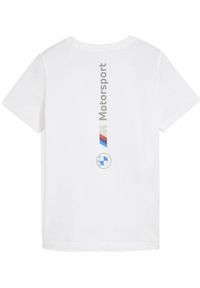 T-shirt dziecięcy Puma BMW MMS Ess Logo 2. Kolor: biały
