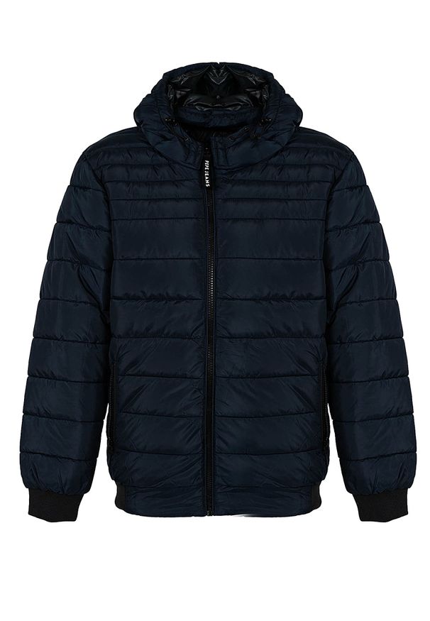 Pepe Jeans Kurtka "James" | PM402598 | James | Mężczyzna | Granatowy. Okazja: na co dzień. Typ kołnierza: kaptur. Kolor: niebieski. Materiał: poliester. Wzór: aplikacja. Styl: casual