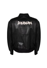 Iceberg Kurtka "Leather Jacket" | ZO206802 | Mężczyzna | Czarny. Kolor: czarny. Materiał: skóra. Styl: elegancki