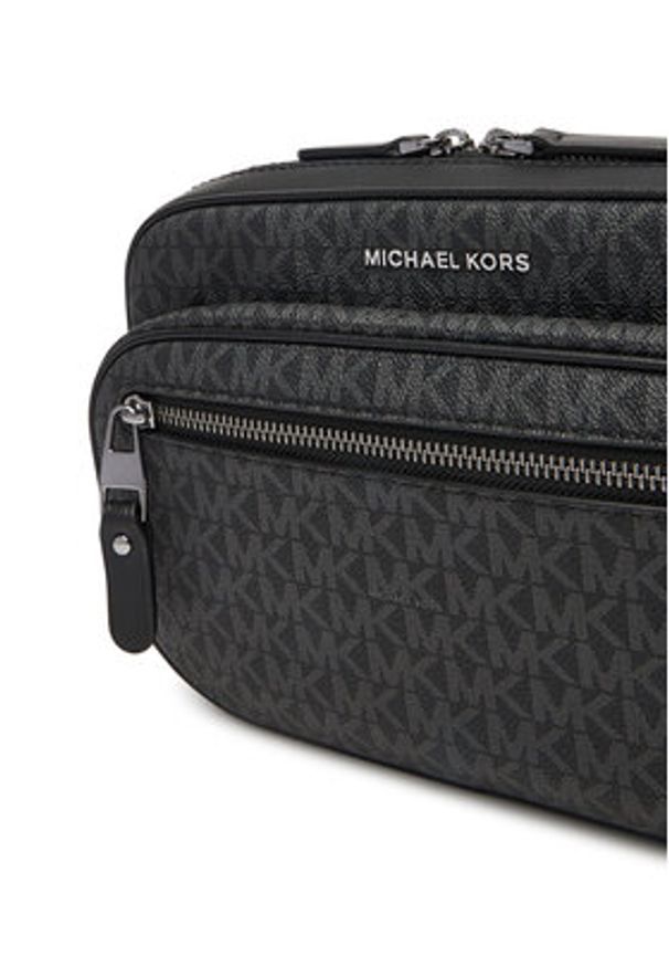 MICHAEL Michael Kors Saszetka nerka Hudson 33H0LHDY1B Czarny. Kolor: czarny. Materiał: skóra