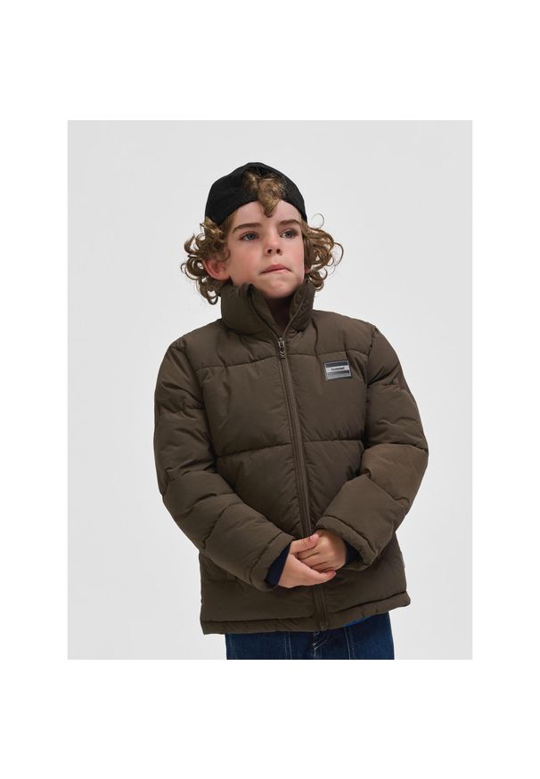 Kurtka wodoodporna dla dziecka Hummel hmlCRISP. Kolor: brązowy. Materiał: materiał