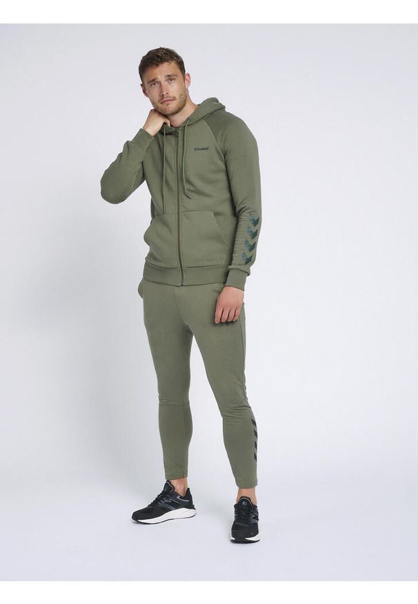 Bluza z kapturem Hummel hmlISAM. Typ kołnierza: kaptur. Kolor: zielony. Sport: fitness, piłka ręczna