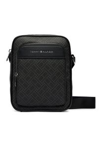 TOMMY HILFIGER - Tommy Hilfiger Saszetka Th Flag Monogram Mini Reporter AM0AM14138 Czarny. Kolor: czarny. Materiał: skóra #1