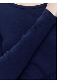 Lauren Ralph Lauren Sukienka dzianinowa 250889290 Granatowy Slim Fit. Kolor: niebieski. Materiał: bawełna, dzianina #4