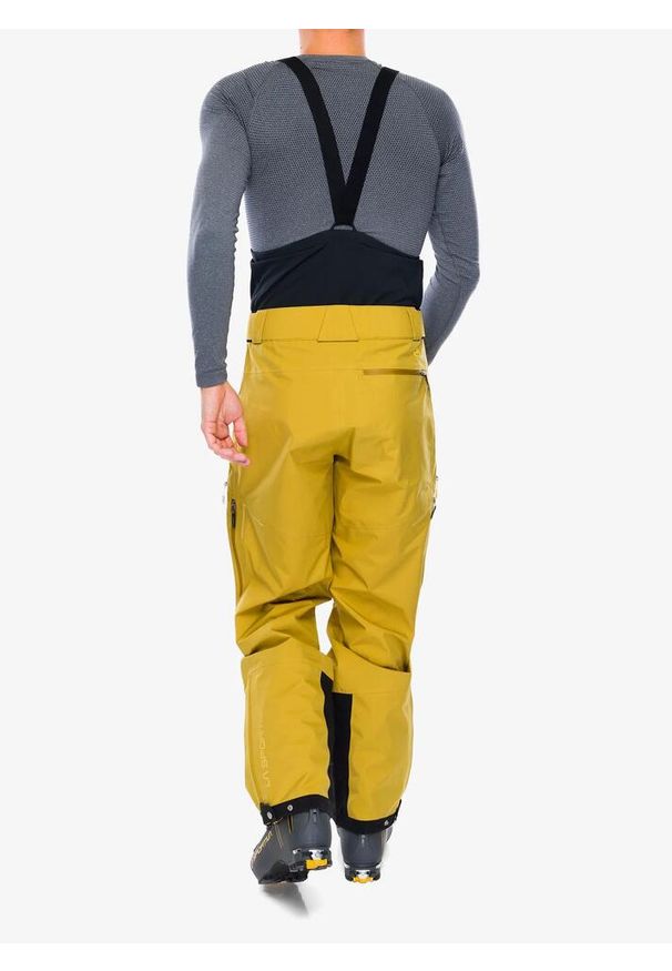 LA SPORTIVA - Spodnie narciarskie męskie La Sportiva Chaser Evo Shell Bib Pant. Kolor: żółty. Sezon: zima. Sport: narciarstwo