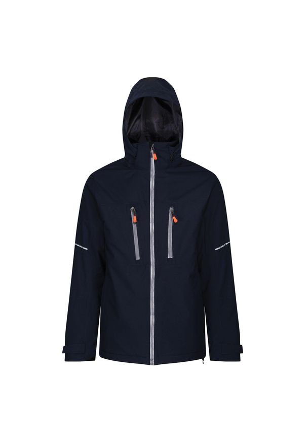 Regatta - Ocieplana Kurtka Męska. Kolor: szary, niebieski, wielokolorowy. Sport: turystyka piesza