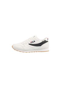 Sneakersy Fila Orbit Low. Kolor: biały. Materiał: skóra, syntetyk, materiał. Sport: turystyka piesza