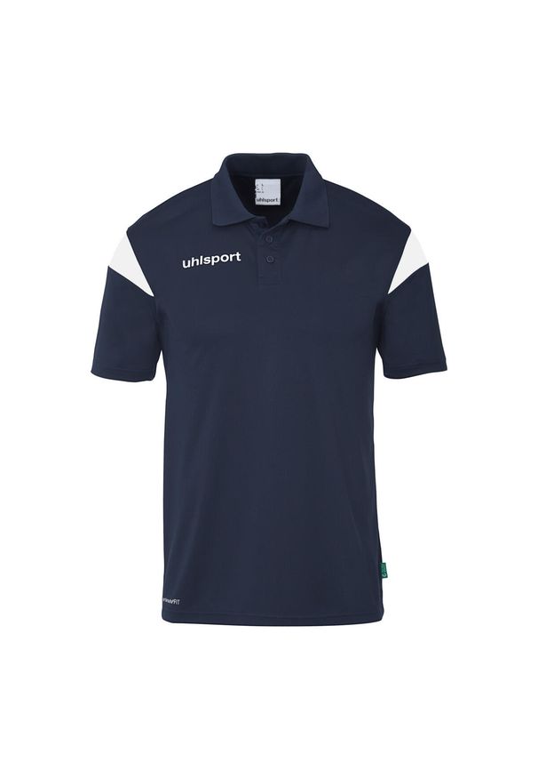 UHLSPORT - Koszulka polo dla dzieci Uhlsport Squad 27. Typ kołnierza: polo. Kolor: niebieski, biały, wielokolorowy. Wzór: napisy