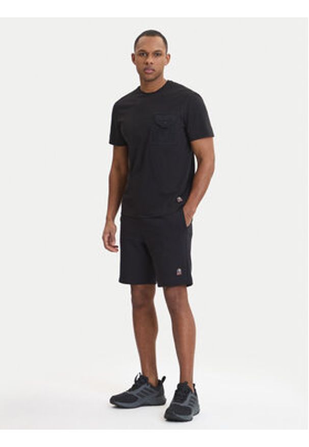 Parajumpers T-Shirt Malham 26SMPMTSRY01 Czarny Regular Fit. Kolor: czarny. Materiał: bawełna