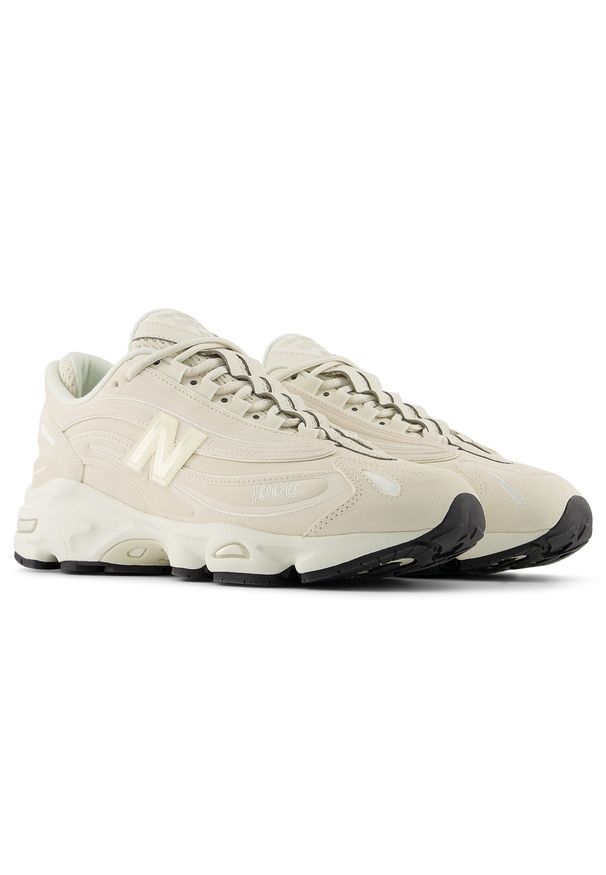 Buty unisex New Balance U100080P – beżowe. Kolor: beżowy. Materiał: zamsz. Szerokość cholewki: normalna