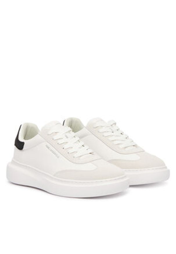 Karl Lagerfeld - KARL LAGERFELD Sneakersy Kore KL56525A Biały. Kolor: biały. Materiał: skóra