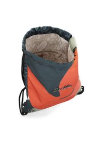 Worek damski Anekke, wykonany z lekkiego materiału tekstylnego z dekoracyjnym nadrukiem zamykany na ściągacz ze sznurkami, czerwony, 42474-002. Kolor: czerwony. Wzór: nadruk. Styl: casual, elegancki #6