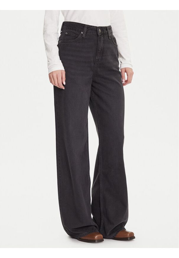 Lee Jeansy Stella 112363522 Czarny Wide Leg. Kolor: czarny