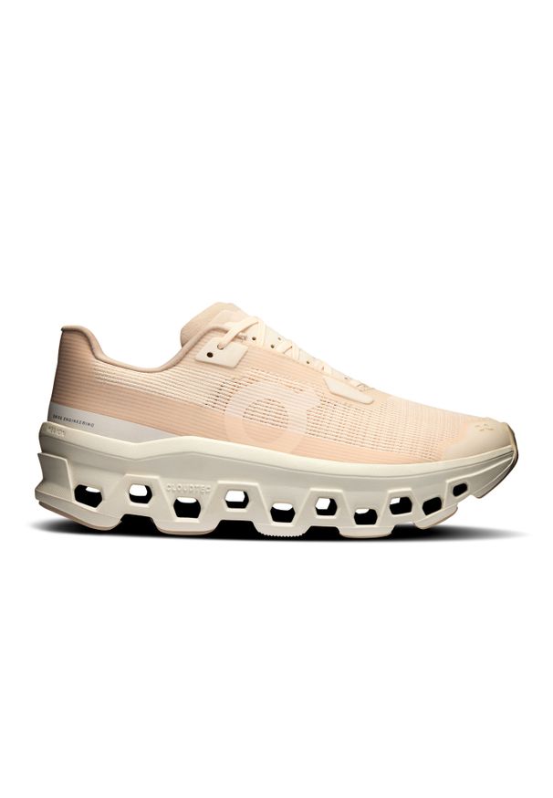 On - ON Cloudmonster Void W Dew | Ivory Buty damskie do biegania. Kolor: beżowy. Materiał: materiał. Szerokość cholewki: normalna. Sport: bieganie