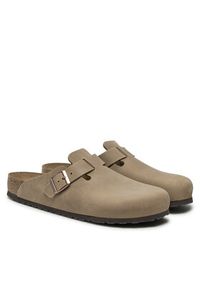 Birkenstock Klapki Boston SFB LEOI 1018147 Brązowy. Kolor: brązowy. Materiał: skóra
