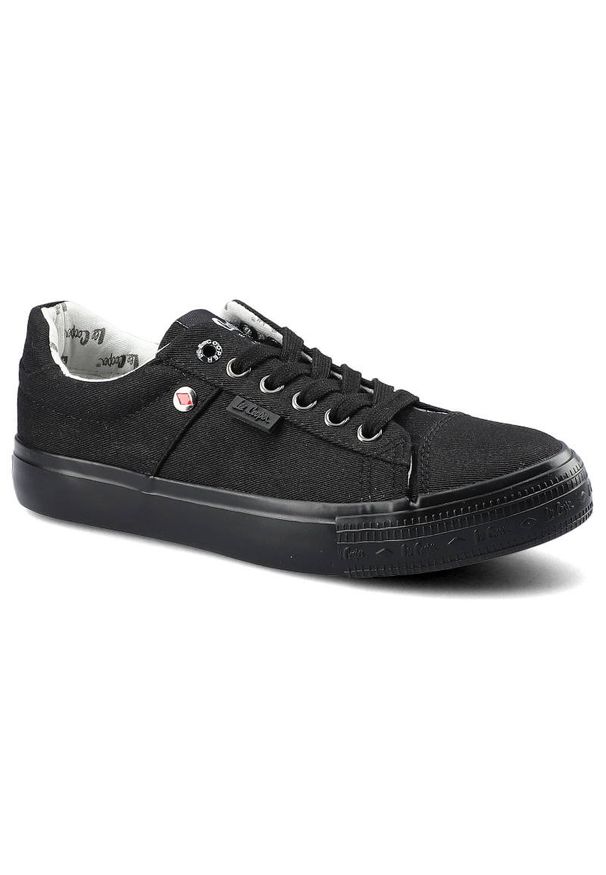 Czarne Trampki Lee Cooper Damskie Lekkie Półbuty. Okazja: na co dzień. Zapięcie: sznurówki. Kolor: czarny. Materiał: guma, materiał. Wzór: jednolity. Styl: casual, sportowy, klasyczny