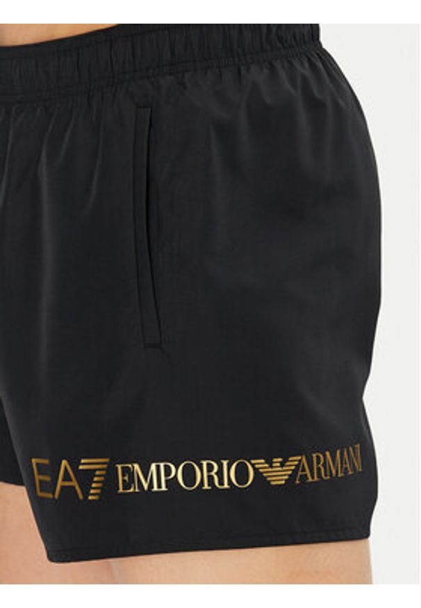 EA7 Emporio Armani Szorty kąpielowe 7M000519 AF13049 MC004 Czarny Regular Fit. Kolor: czarny. Materiał: syntetyk