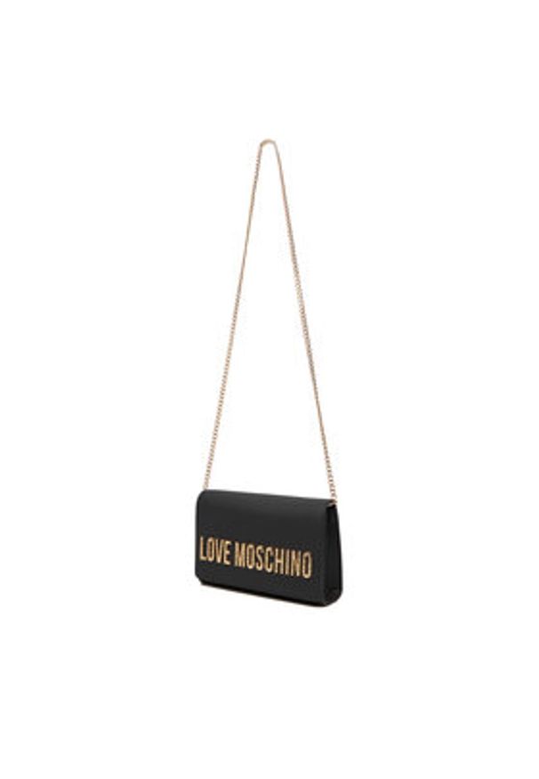 Love Moschino - LOVE MOSCHINO Torebka JC4121PP0NKD000A Czarny. Kolor: czarny. Materiał: skórzane