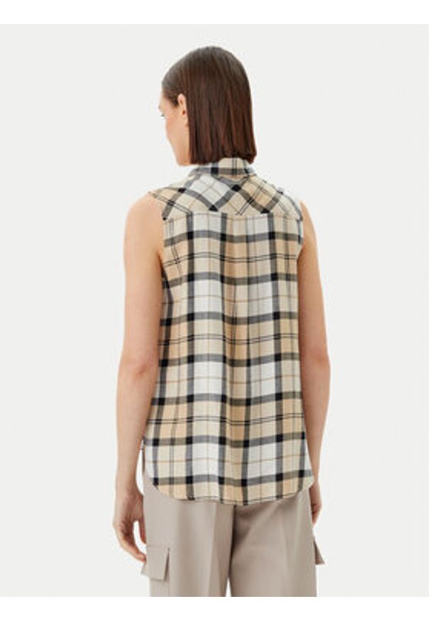 Barbour Koszula LSH1670SN51 Beżowy Regular Fit. Kolor: beżowy. Materiał: syntetyk