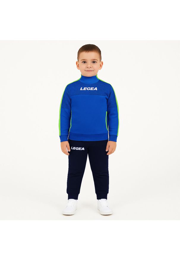 LEGEA - Komplet dla chłopca DAMASCO JR. Okazja: na uczelnię. Kolor: niebieski, wielokolorowy, zielony. Materiał: dresówka, materiał. Długość: długie. Styl: sportowy