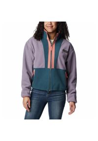 columbia - Polar Rozpinany Damski Columbia Backbowl Remastered Fleece. Kolor: fioletowy. Materiał: polar #1