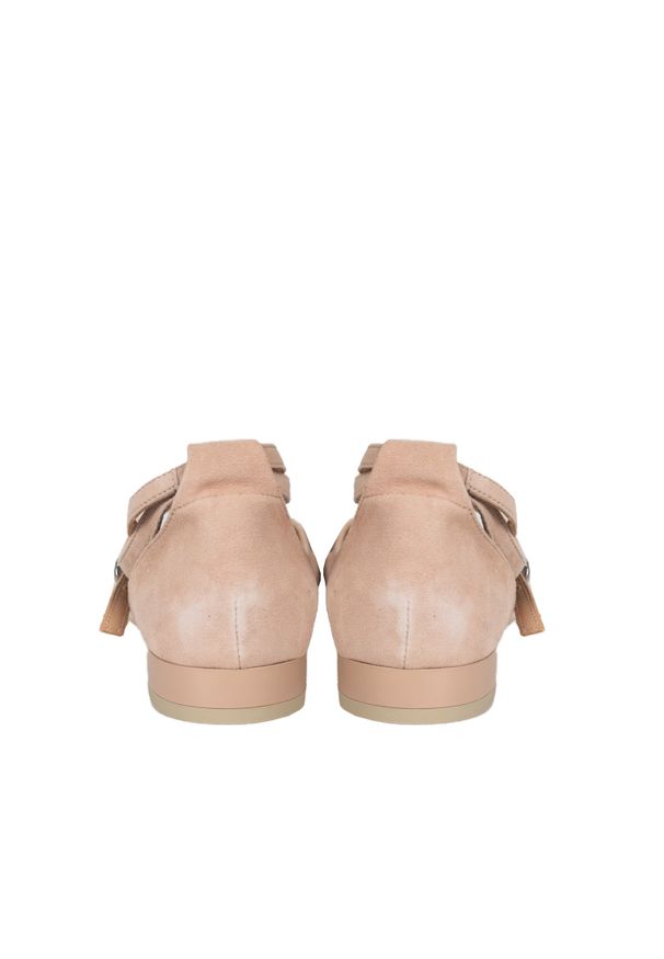 Geox Sandały "Charyssa" | D049BB 00021 | Kobieta | Beżowy. Kolor: beżowy. Materiał: skóra. Obcas: na obcasie. Styl: elegancki. Wysokość obcasa: niski