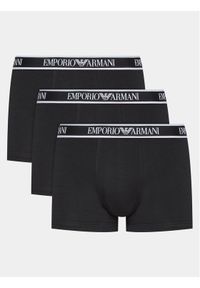 Komplet 3 par bokserek Emporio Armani Underwear. Kolor: czarny. Materiał: bawełna #1