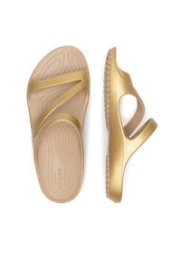 Crocs Klapki KADEE II METALLIC SANDAL W 210147-710 Złoty. Kolor: złoty. Materiał: syntetyk, materiał #6