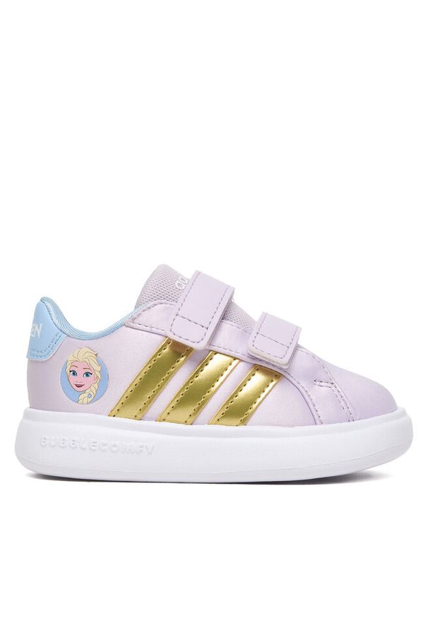 Adidas - Sneakersy adidas. Kolor: fioletowy. Wzór: motyw z bajki