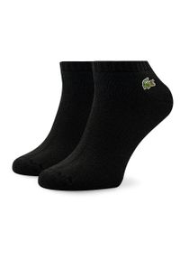 Skarpety Niskie Unisex Lacoste RA4184 Noir/Blanc 258. Kolor: czarny. Materiał: bawełna, materiał #1