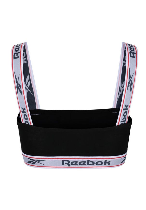 Reebok - Biustonosz Sportowy Damski Krystal. Kolor: czarny. Styl: sportowy