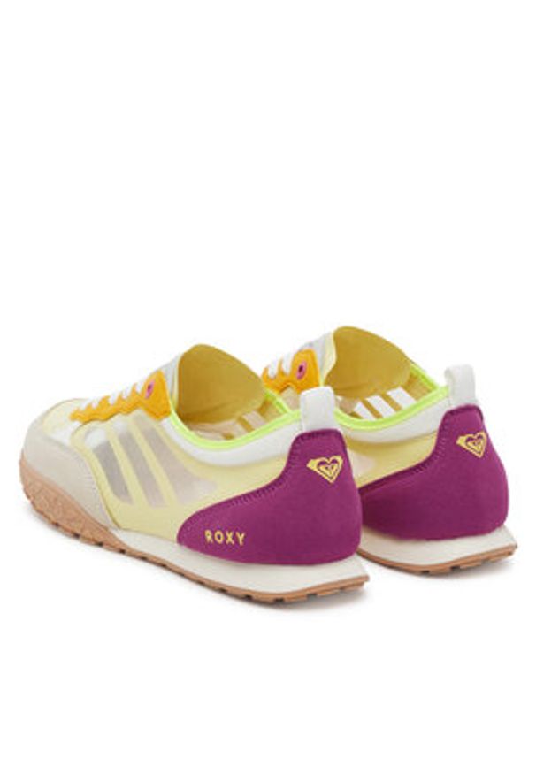 Roxy Sneakersy V12-920 Żółty. Kolor: żółty. Materiał: materiał, syntetyk