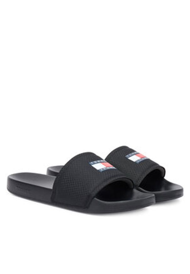 Tommy Jeans Klapki Tjm Pool Slide EM0EM01673 Czarny. Kolor: czarny. Materiał: materiał