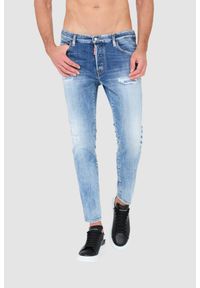 DSQUARED2 Niebieskie męskie jeansy Skater, Rozmiar 52. Kolor: niebieski