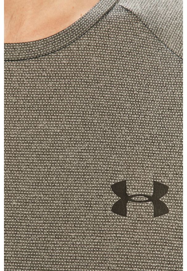 Under Armour - T-shirt. Okazja: na co dzień. Kolor: szary. Materiał: tkanina, dzianina. Wzór: gładki. Styl: casual