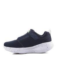 skechers - Buty do chodzenia dla dzieci Skechers Earthly Kid. Zapięcie: rzepy. Kolor: niebieski. Materiał: guma, materiał, tkanina, syntetyk. Szerokość cholewki: normalna. Sport: turystyka piesza
