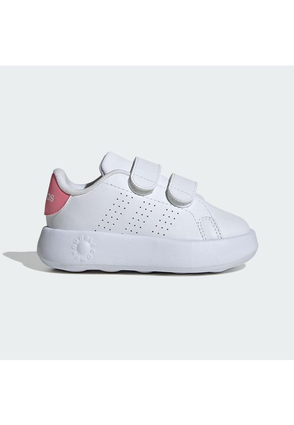 Adidas - Buty Advantage Kids. Kolor: czarny, różowy, biały, wielokolorowy. Materiał: materiał. Model: Adidas Advantage. Sport: turystyka piesza