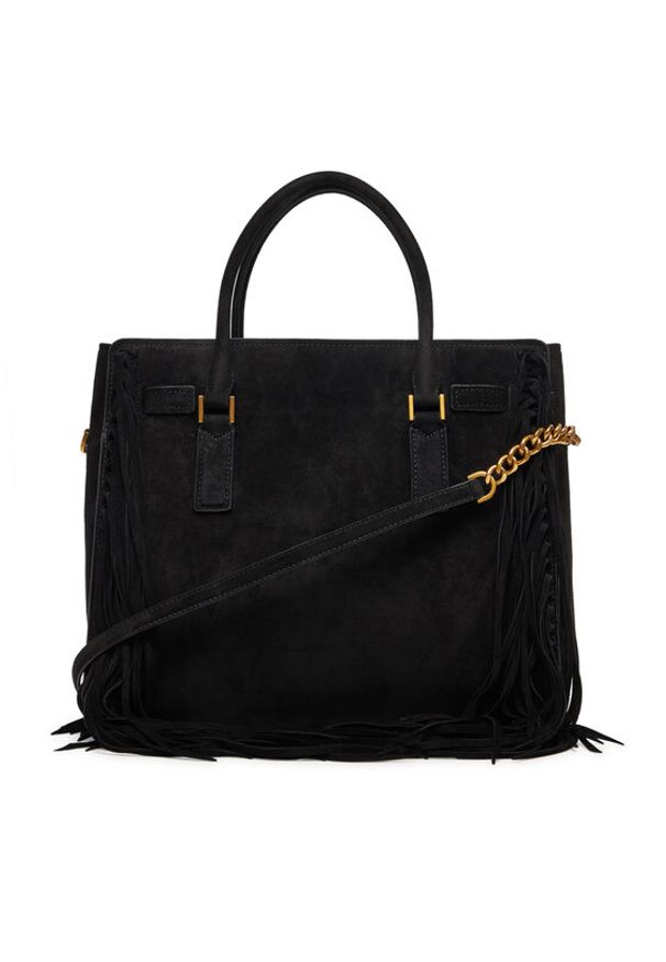 MICHAEL Michael Kors Torebka Hamilton Moderne 30F5ANXS3S Czarny. Kolor: czarny. Materiał: skórzane, zamszowe