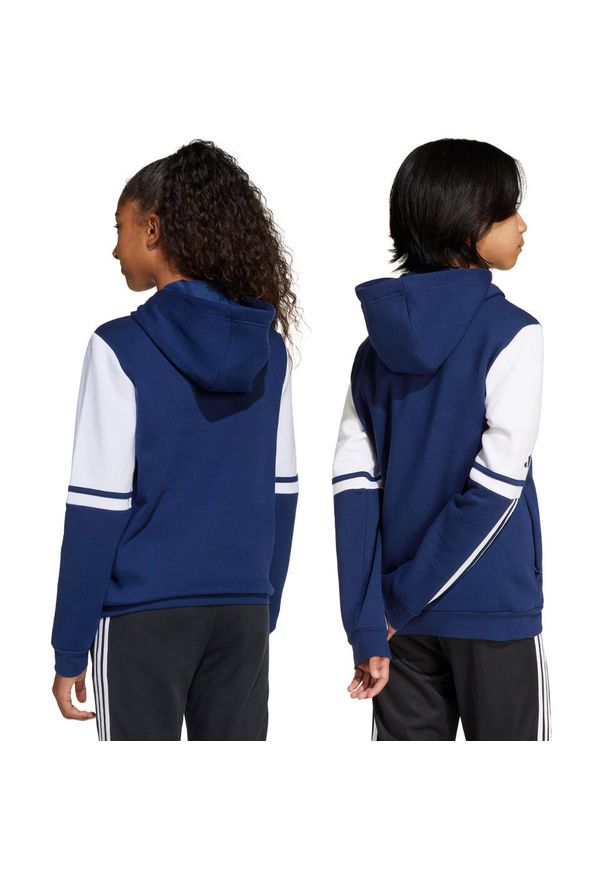 Adidas - Bluza dla dzieci adidas Squadra 25 Sweat Hoody. Kolor: biały, wielokolorowy, niebieski