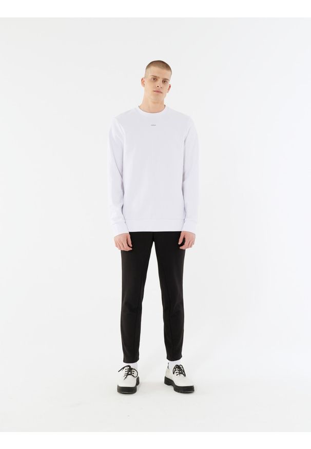 outhorn - Bluza oversize z nadrukiem męska. Okazja: na co dzień. Materiał: materiał, poliester, bawełna, dzianina. Wzór: nadruk. Styl: casual
