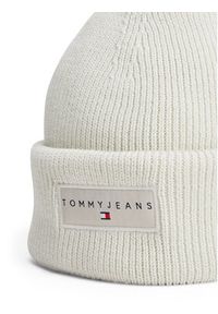 Tommy Jeans Czapka Tjw Linear Beanie AW0AW17913 Biały. Kolor: biały. Materiał: materiał, bawełna