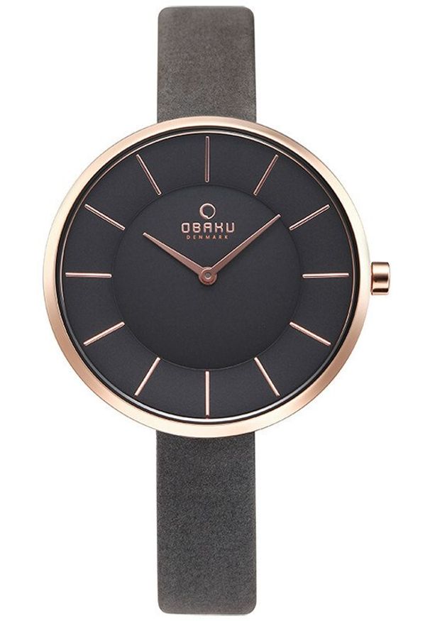 OBAKU - Zegarek damski Obaku Denmark V185LXVJRJ szary. Kolor: szary
