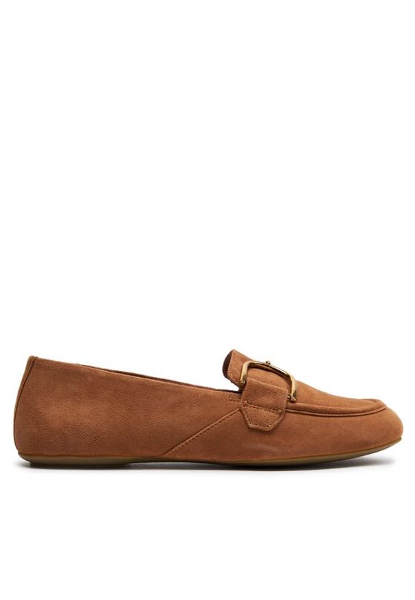 Geox Loafersy D Palmaria D45MUJ 00021 C6001 Brązowy. Kolor: brązowy. Materiał: skóra, zamsz