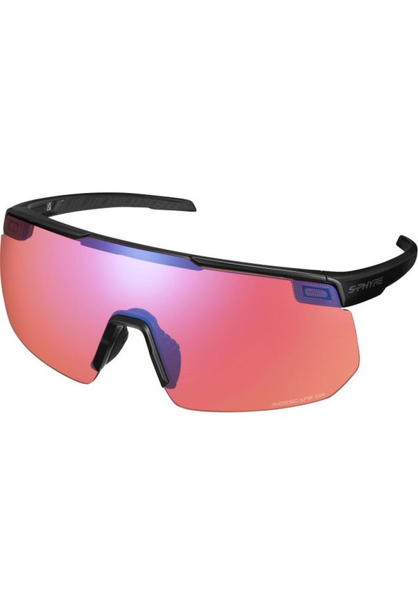 SHIMANO - Brille S-PHYRE 2 Ridescape Off-Road, czarny matowy. Kolor: czarny. Materiał: mikrofibra