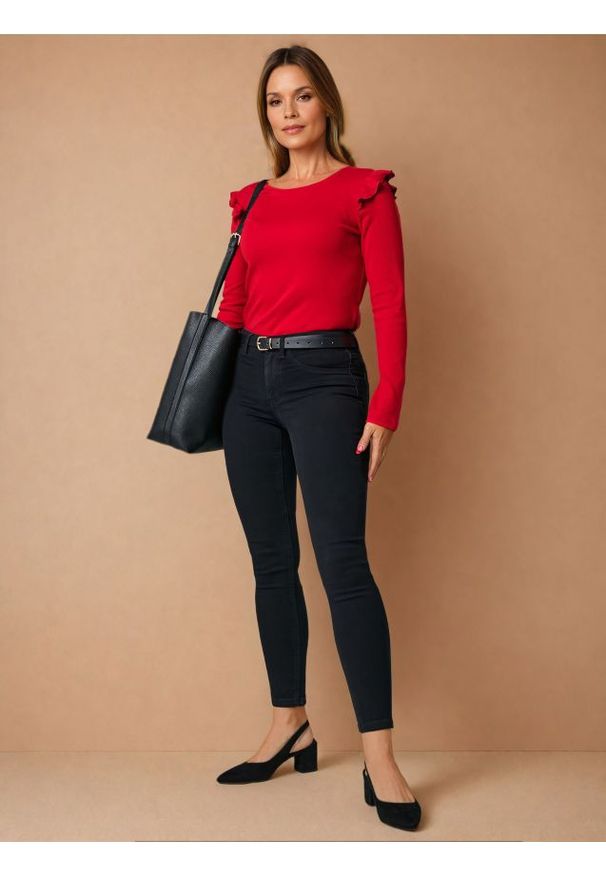 Sinsay - Jeansy skinny - czarny. Kolor: czarny