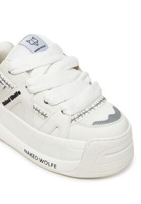 Naked Wolfe Sneakersy SLIDER Biały. Kolor: biały. Materiał: skóra #5