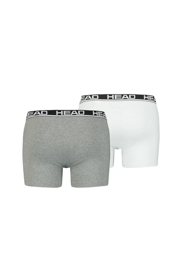 Bokserki męskie Head Basic Boxer 2 Pack. Kolor: szary. Sport: fitness