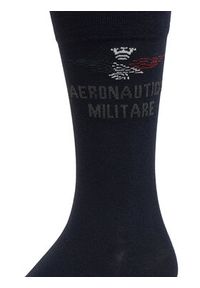 Aeronautica Militare Skarpety Wysokie Męskie 251CZ010L499 Granatowy. Kolor: niebieski. Materiał: bawełna, materiał #3